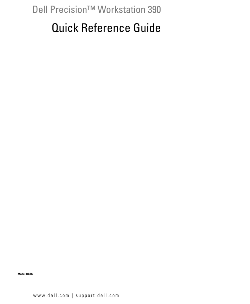 Dell Precision Workstation 390 User manual
