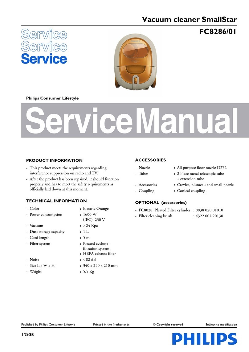 Philips SmallStar FC8286/01 Service manual