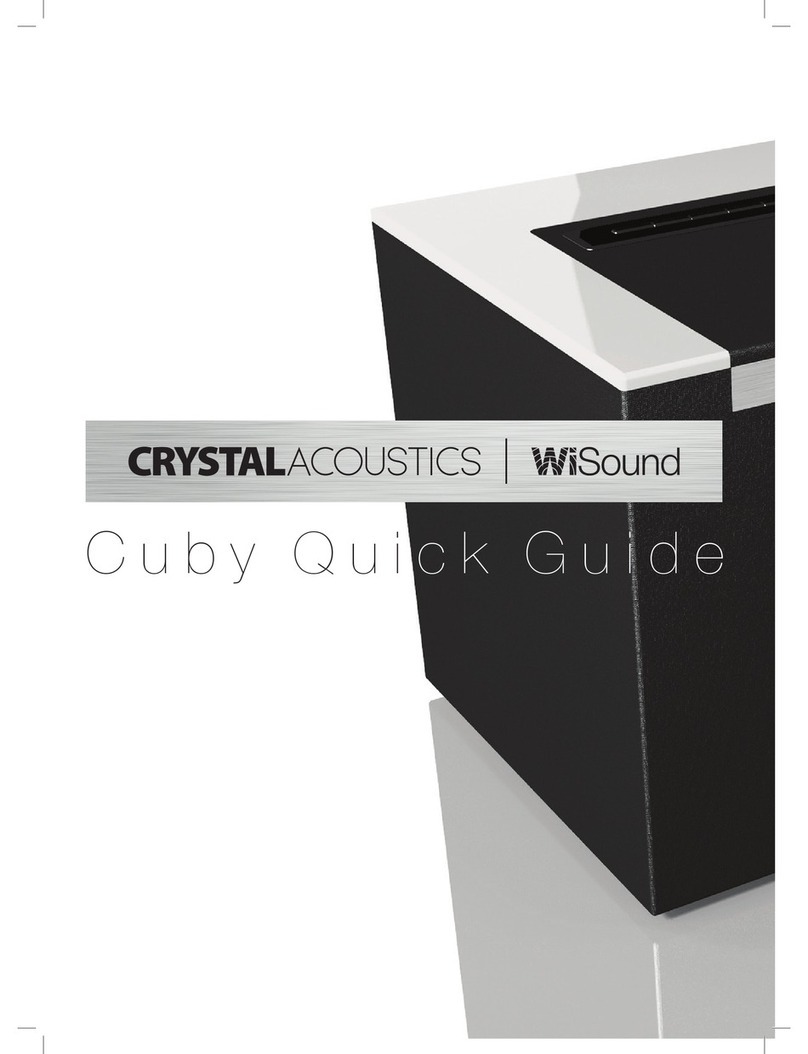 Crystal Acoustics Cuby 5 User manual Crystal Acoustics Cuby 5 User manual