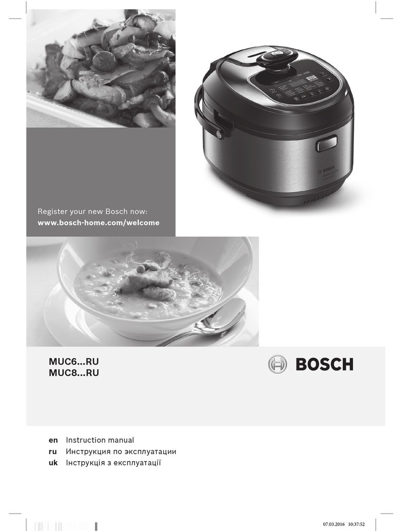 Bosch MUC6...RU User manual Bosch MUC6...RU User manual