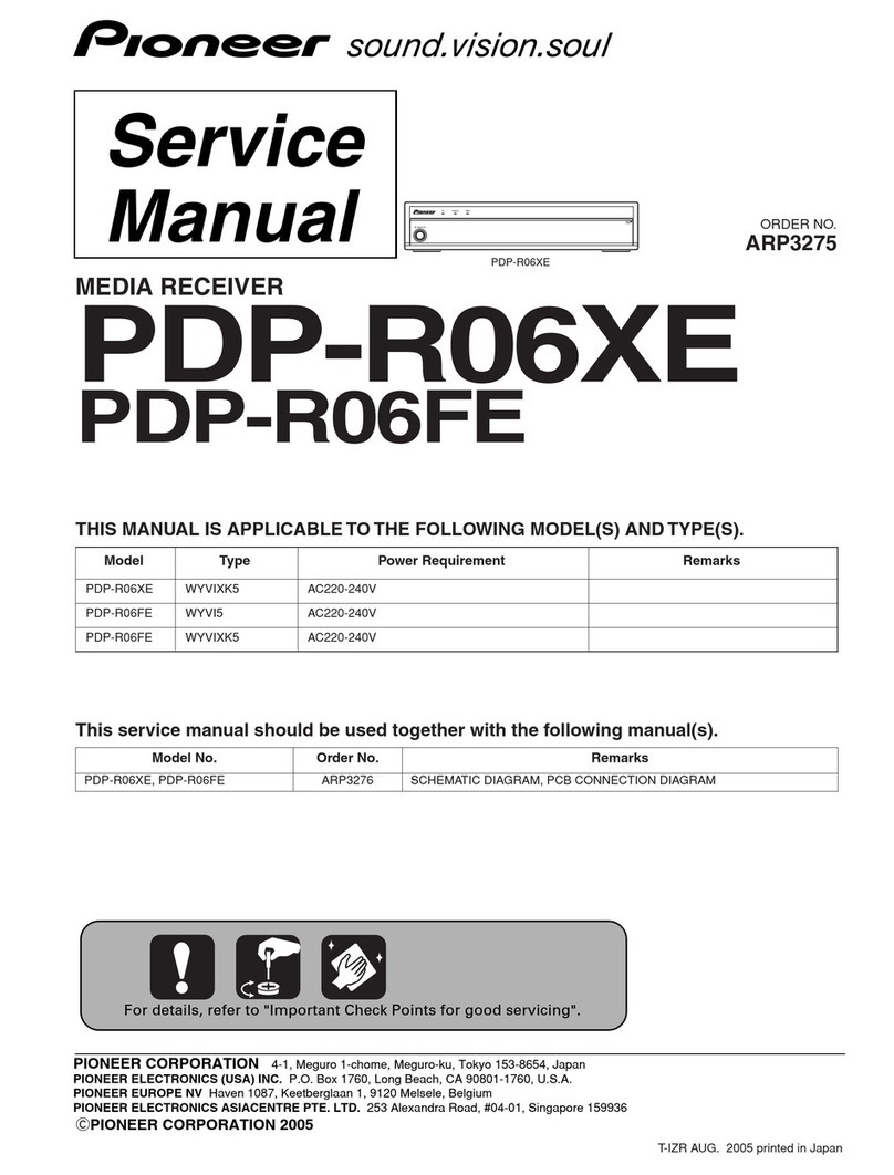 Pioneer PDP-R06XE Service manual