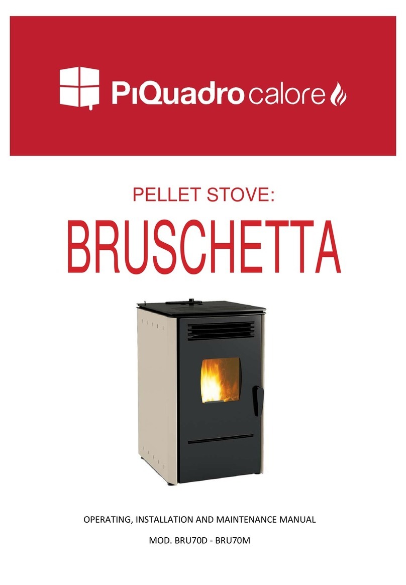 PIQUADRO CALORE BRUSCHETTA BRU70M Operating, installation and maintenance manual