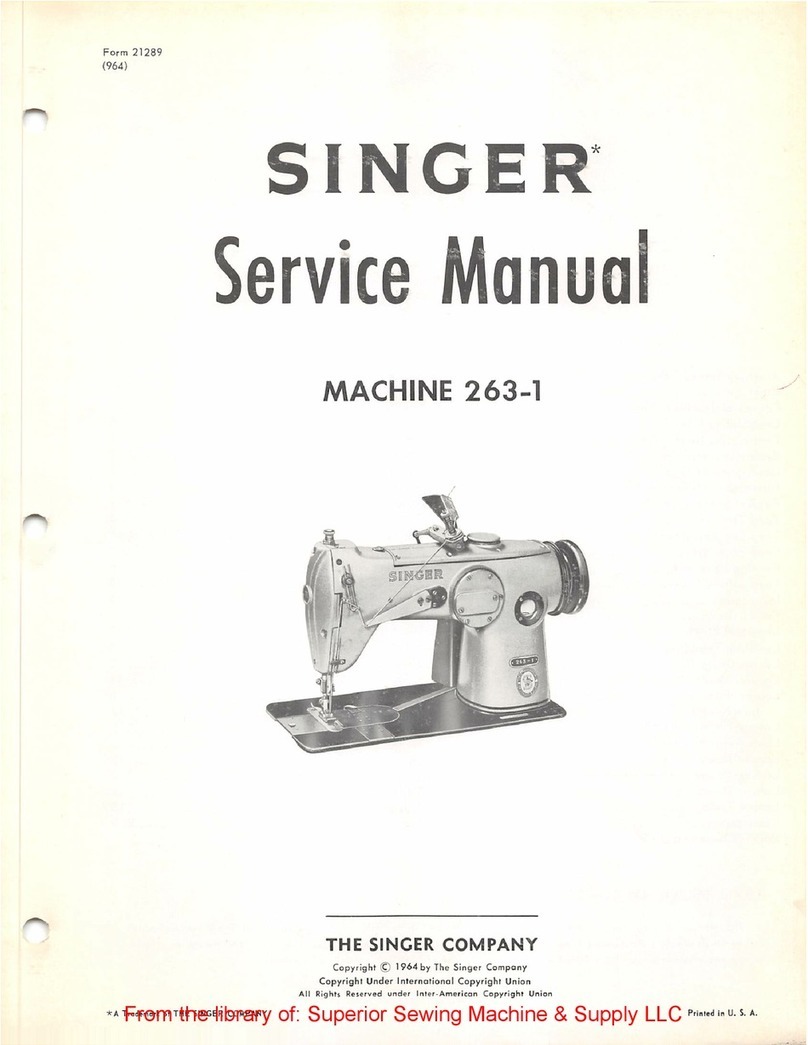 Singer 263-1 Service manual