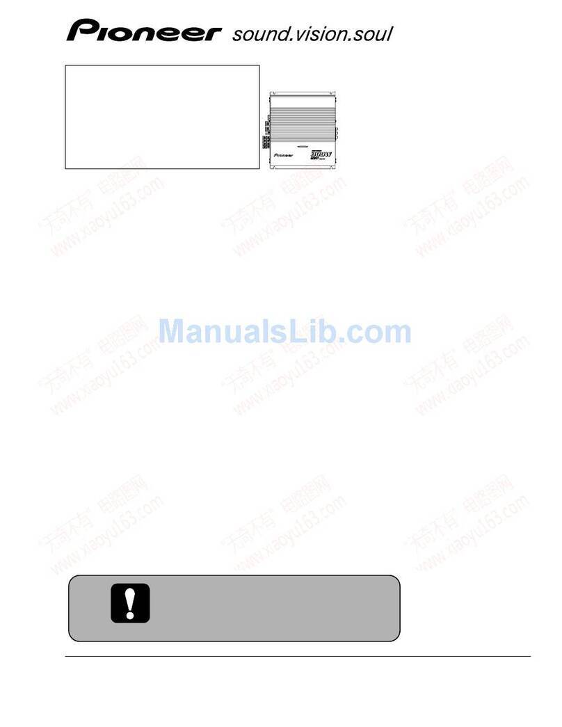 Pioneer GM-X364XR/UC User manual