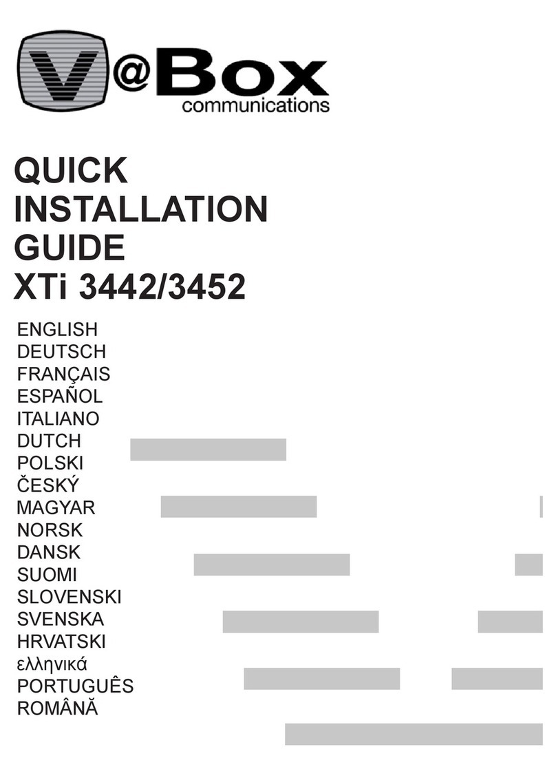 VBOX XTI 3452 Quick installation guide