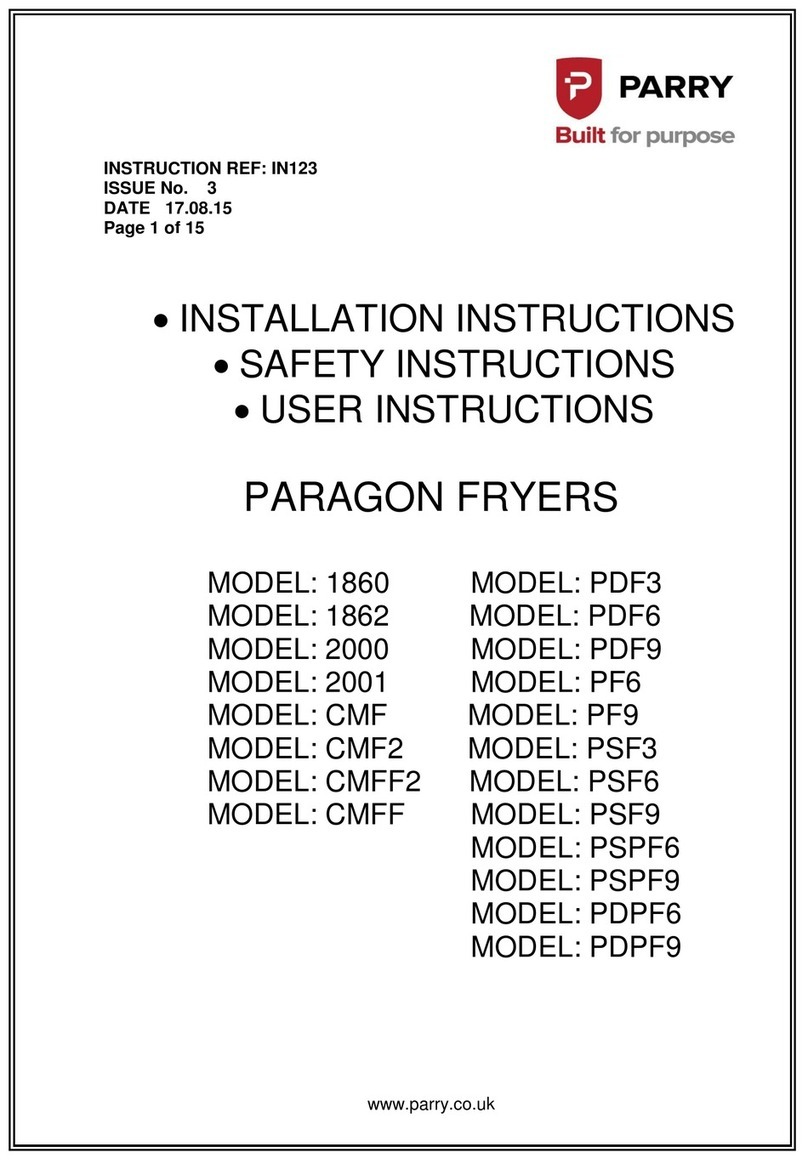 PARRY PARAGON 1860 installation instructions
