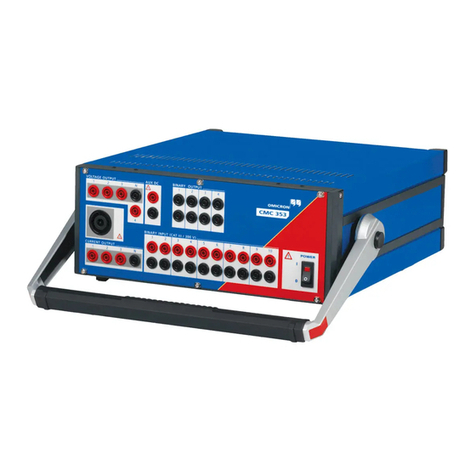 Omicron CMC 353 Reference manual