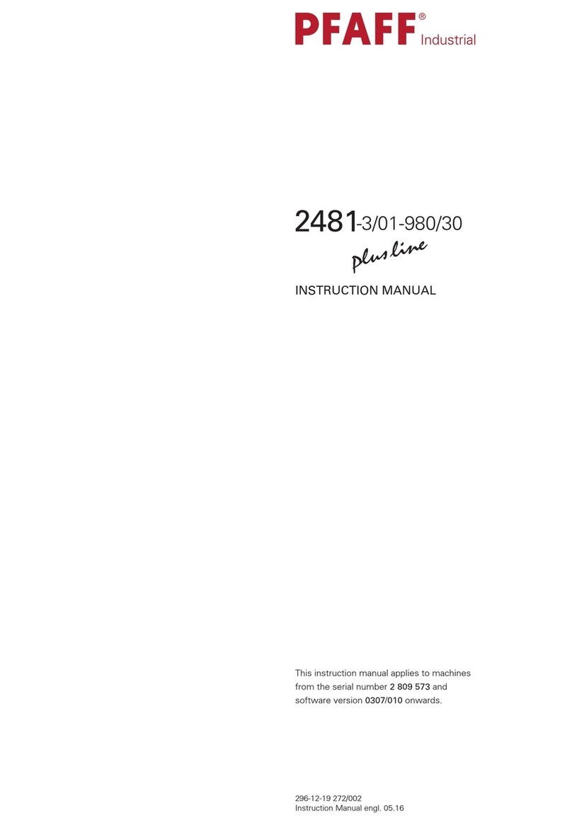 Pfaff 2481-3/01-980/30 User manual