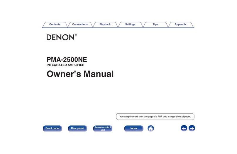 Denon PMA-2500N owner's manual