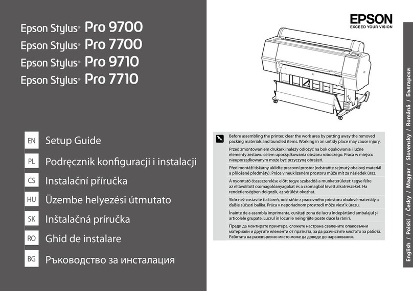 Epson Stylus Pro 9700 Series User manual