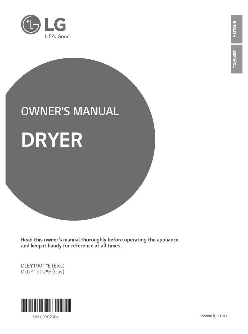 LG DLEY1901*E owner's manual