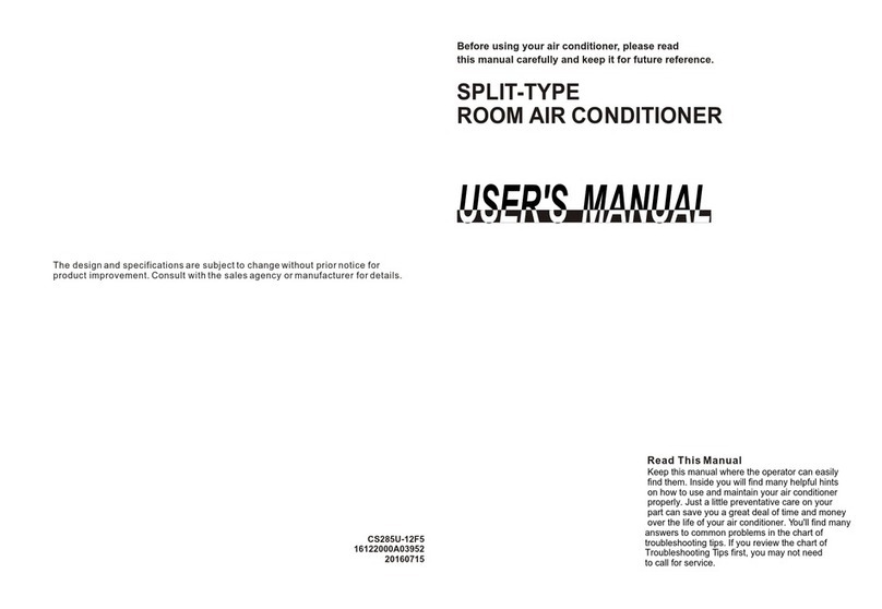 Alpic Air CS285U-12F5 User manual Alpic Air CS285U-12F5 User manual