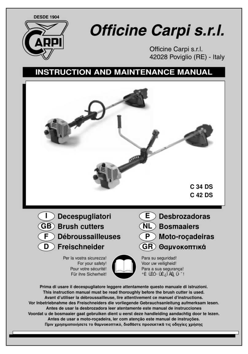 CARPI C 34 DS Instruction and maintenance manual