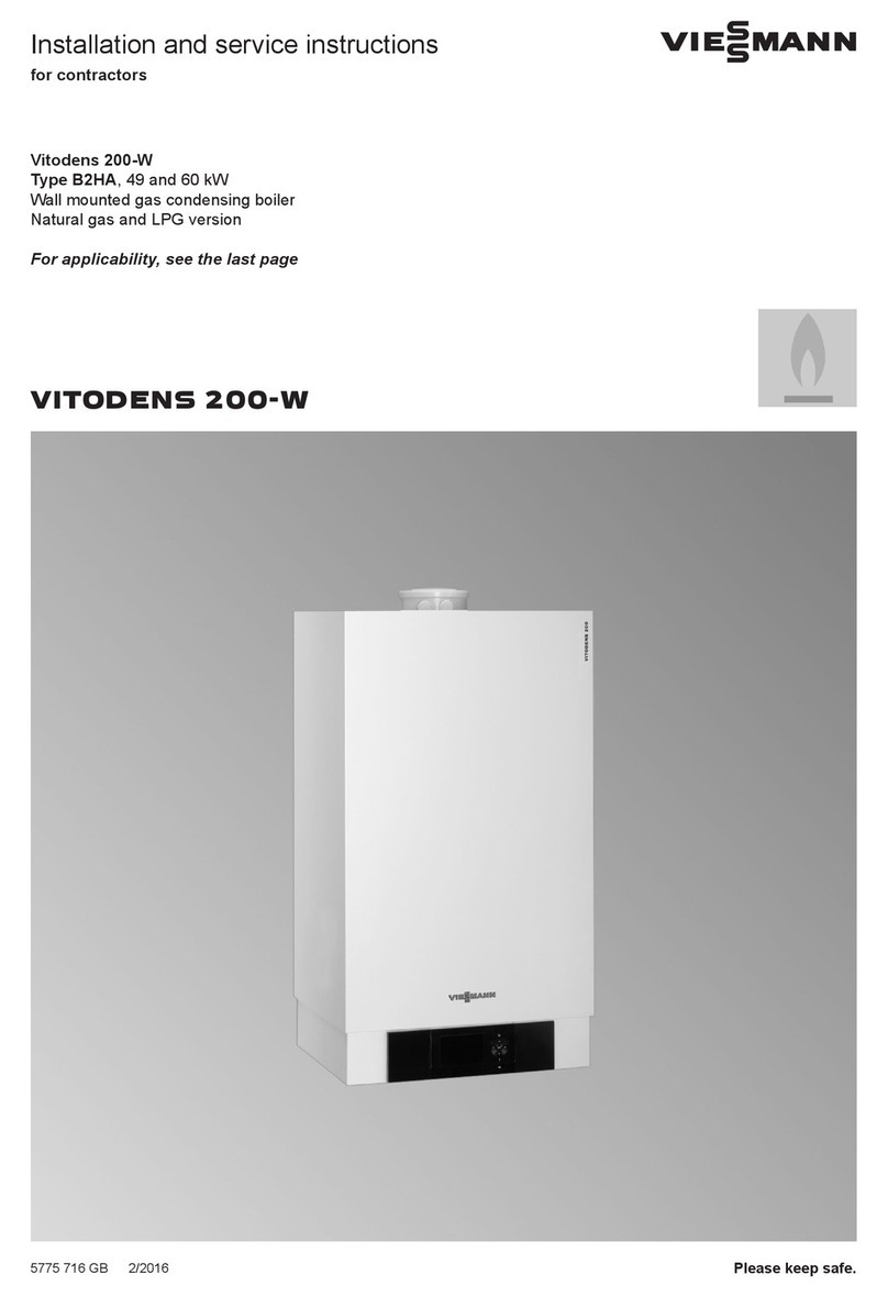 Viessmann Vitodens 200-W System Installation and service instructions