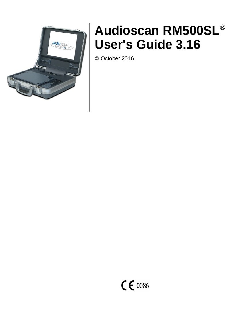 audioscan RM500SL user guide