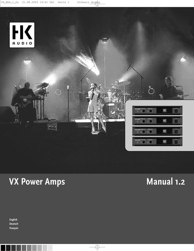 HK Audio VX SERIES manual