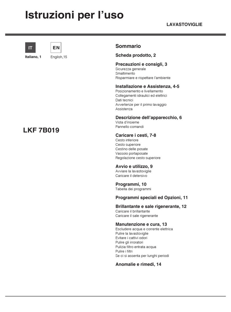 Hotpoint Ariston LFK 7B019 User manual