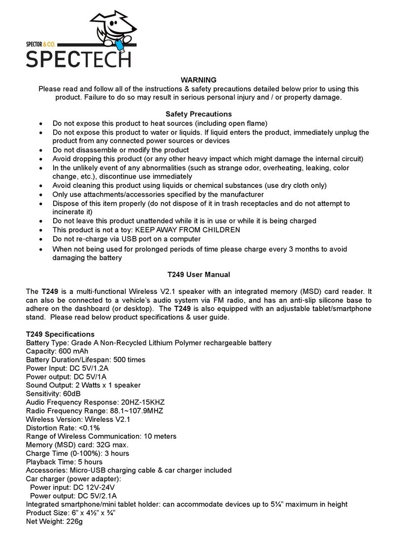 Spectech T249 user manual