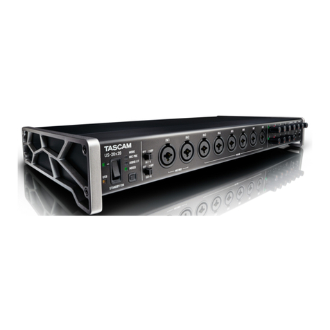 Tascam Celesonic us-20x20 owner's manual