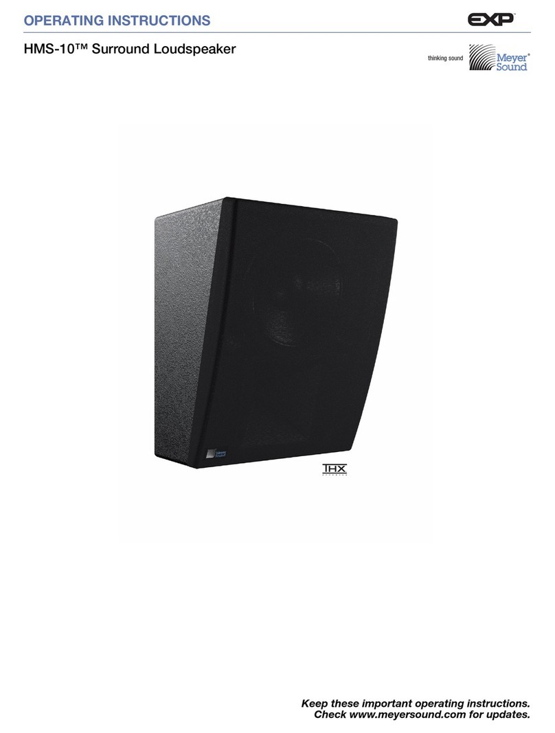 Meyer Sound HMS-10 User manual