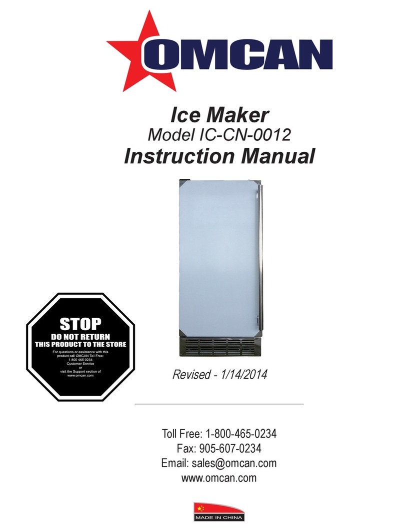 Omcan IC-CN-0012 User manual