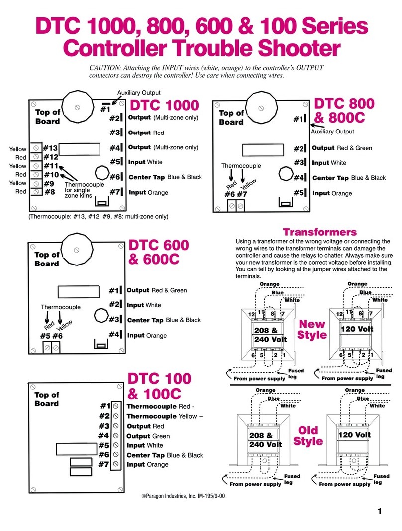Paragon DTC 1000 series User manual