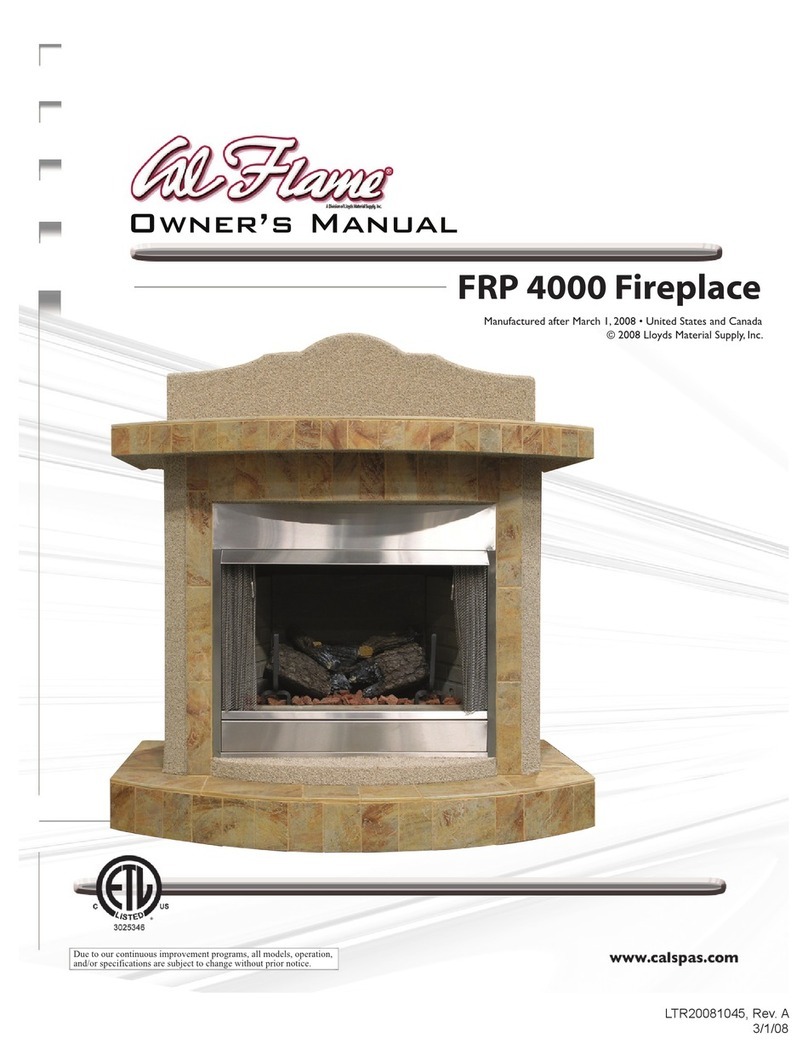 Calflame FPR 4000 owner's manual