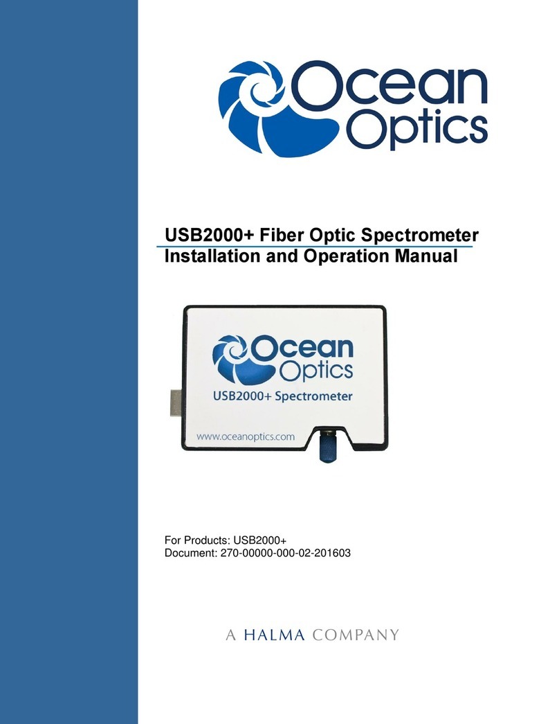 Ocean Optics USB2000 Plus User manual