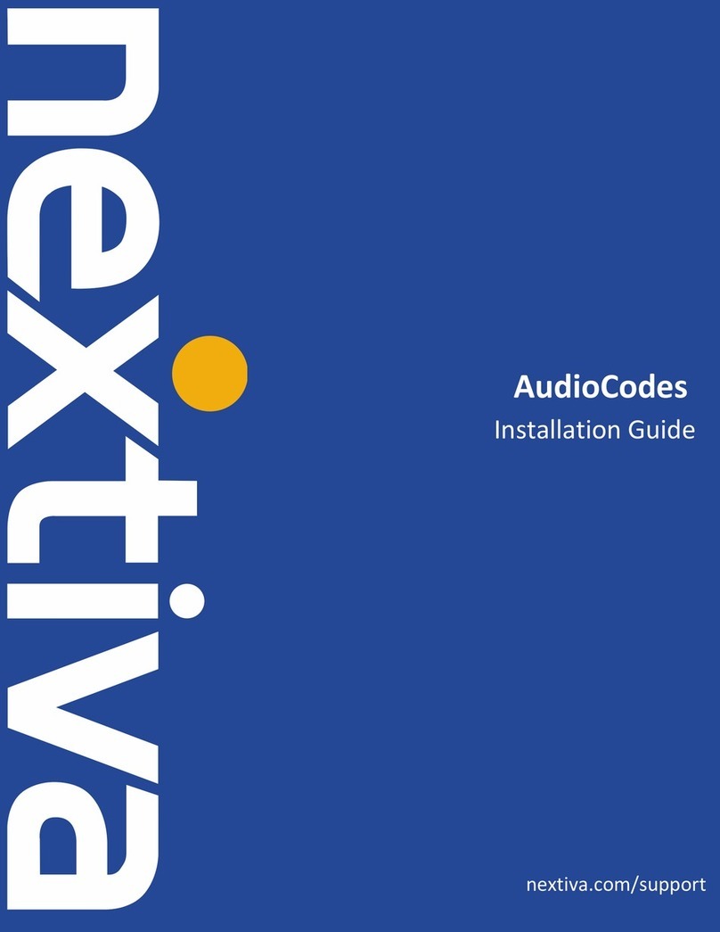 Nextiva AudioCodes Mediant 500 installation guide