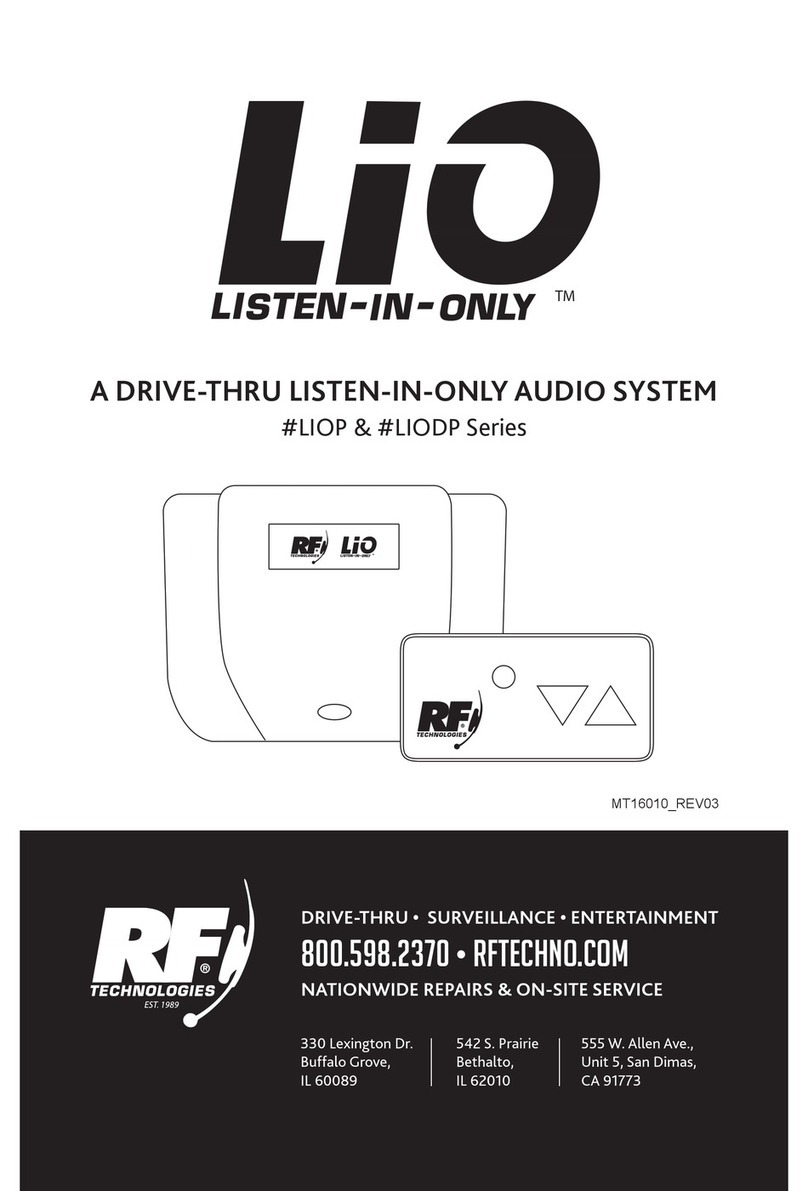 RF Technology LIO LIOP Series user manual