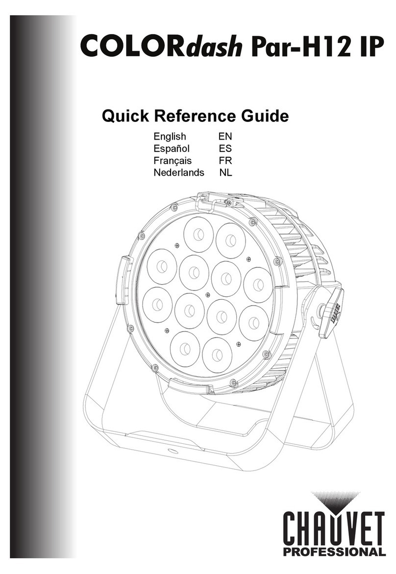 Chauvet COLORdash Par-h12 ip Quick reference guide