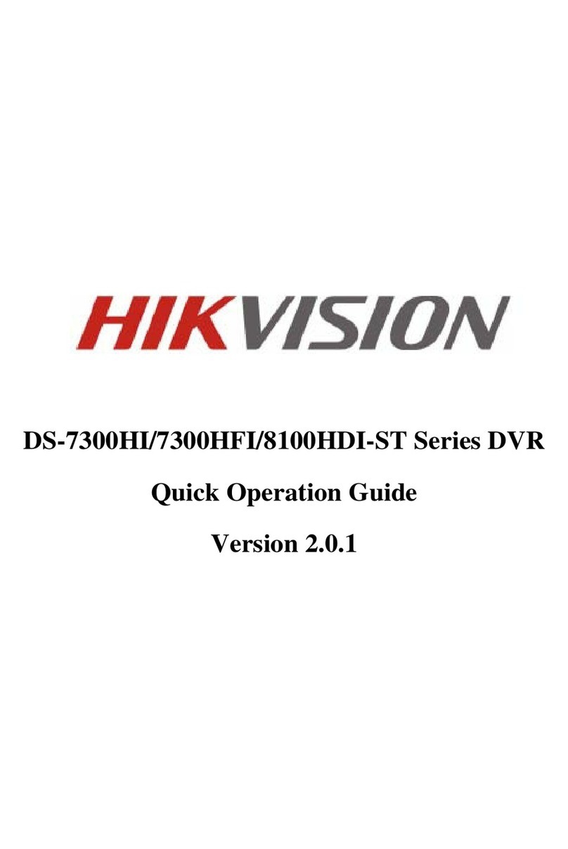 HIK VISION DS-7300HI Series Quick operation guide