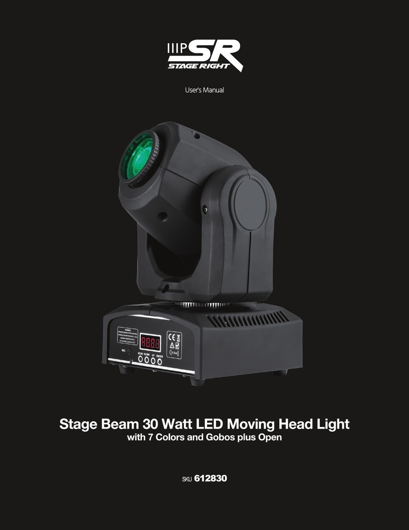 SR STAGE RIGHT 612830 User manual