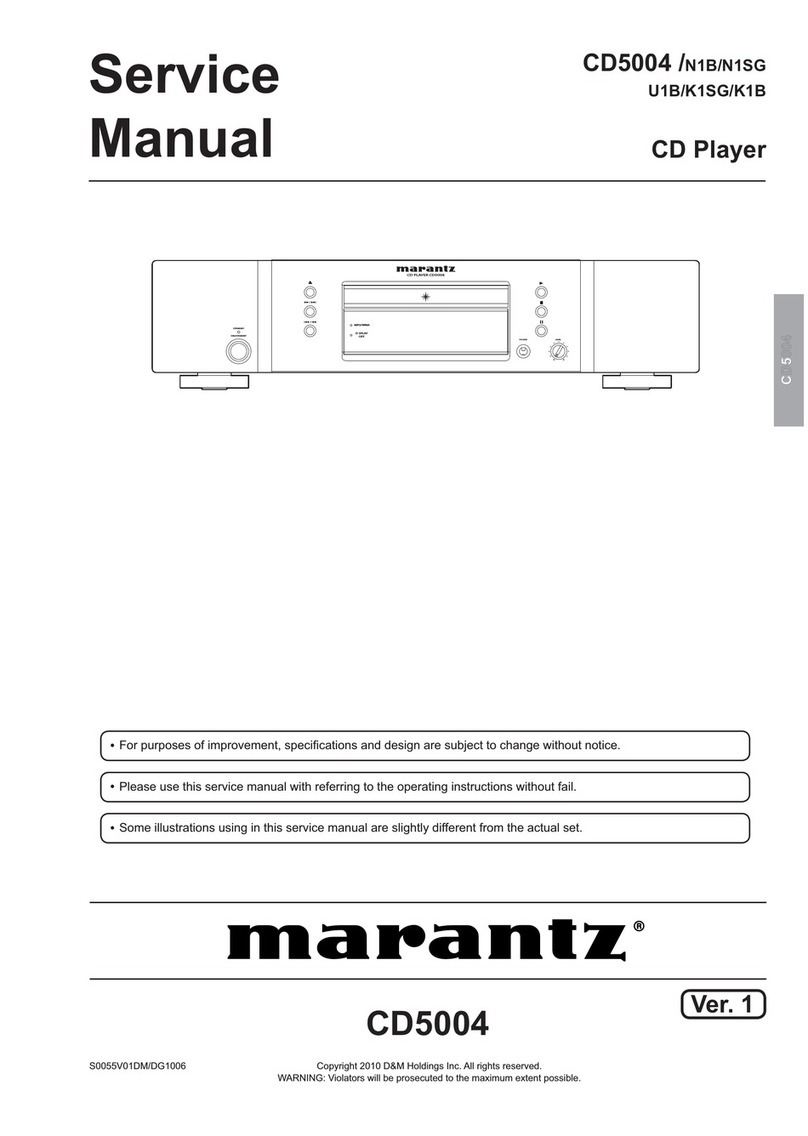Marantz CD5004N1B User manual