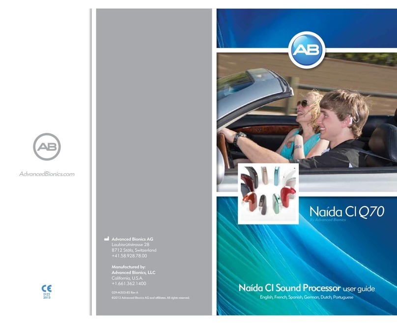 Advanced Bionics Naida CI Q70 User manual