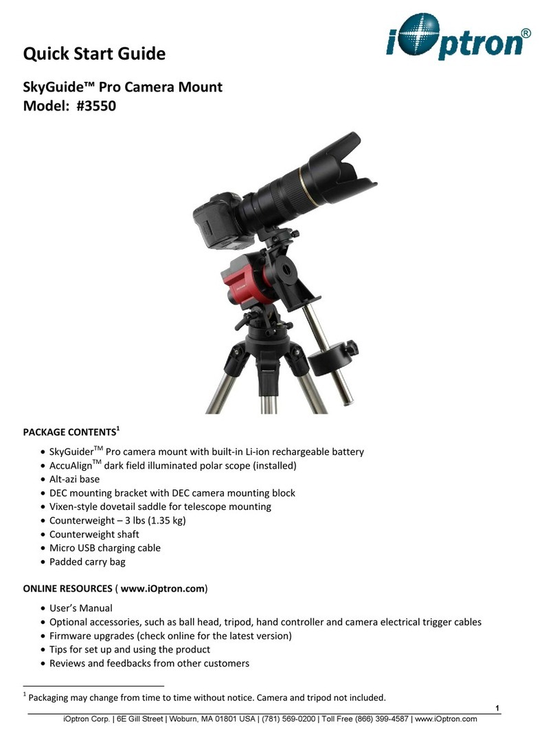 iOptron SkyGuide Pro 3550 quick start guide