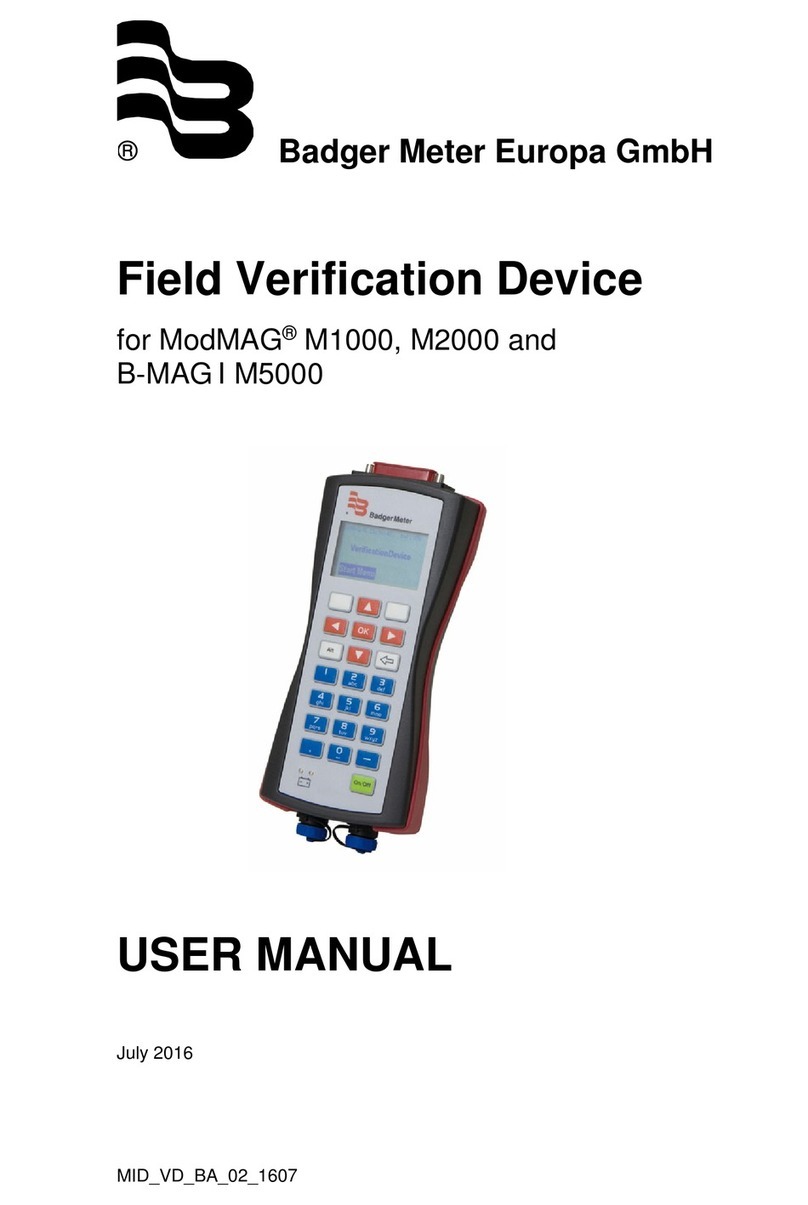 Badger Meter ModMAG M1000 User manual