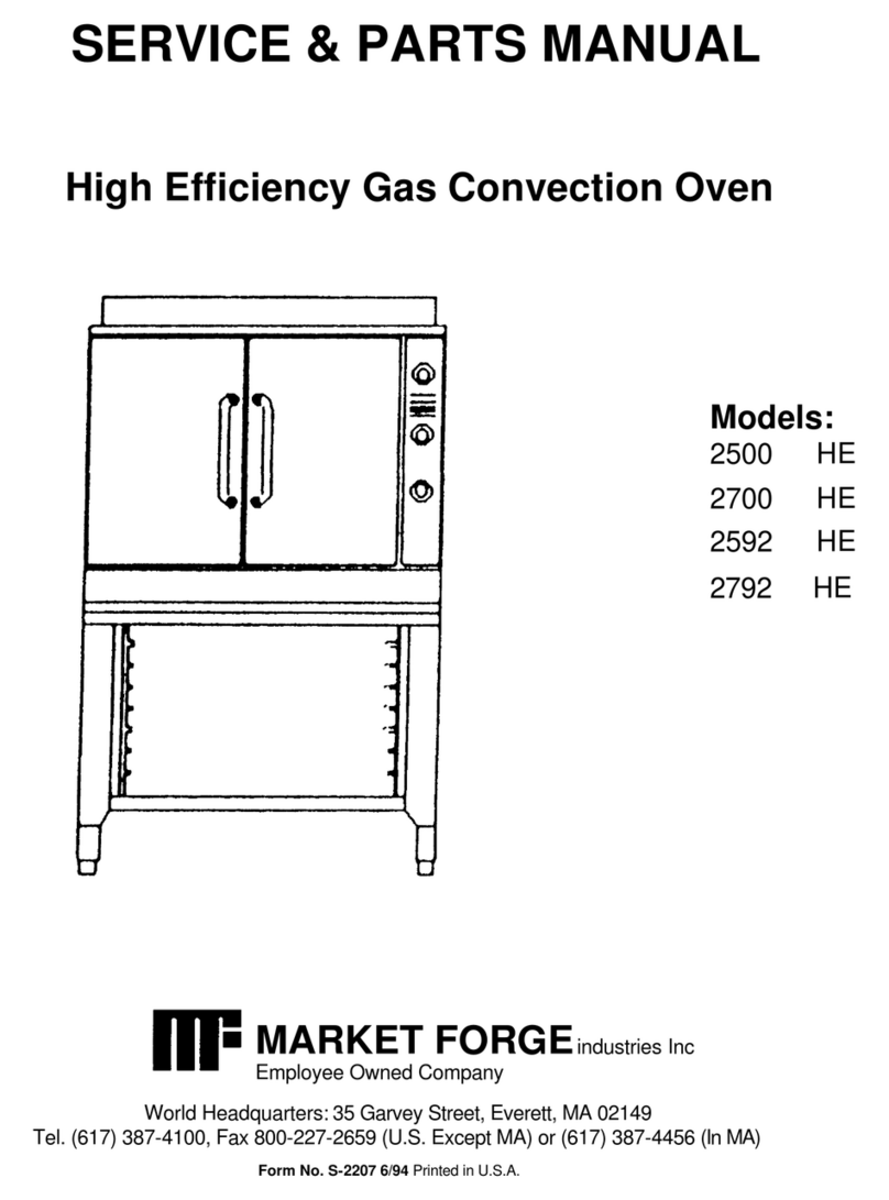 Market Forge Industries 2500 HE Service & parts manual Market Forge Industries 2500 HE Service & parts manual