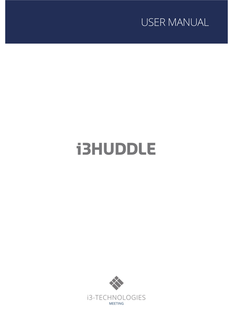 i3-TECHNOLOGIES i3HUDDLE User manual