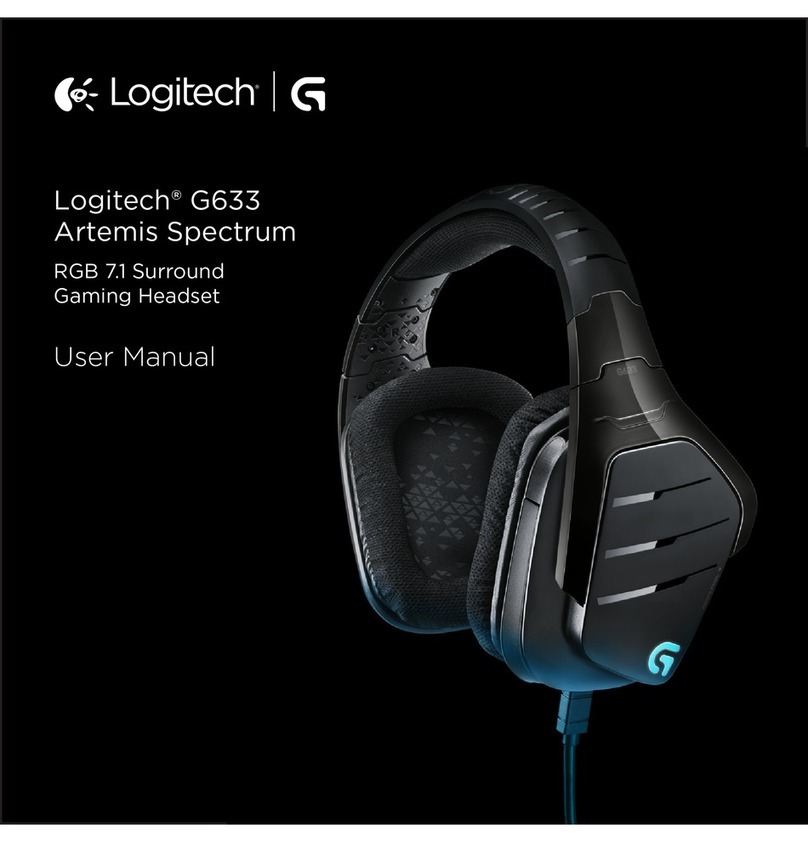 Logitech G633 Artemis Spectrum user manual