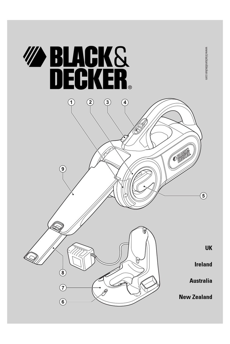 Black & Decker Dustbuster PV1205 Instruction
