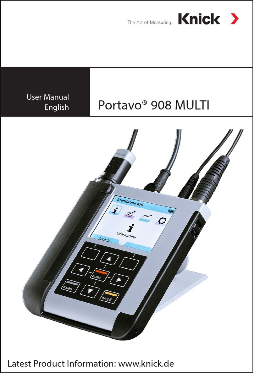 Knick Portavo 908 MULTI user manual