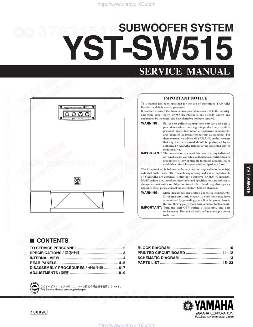 Yamaha YST-SW515 User manual