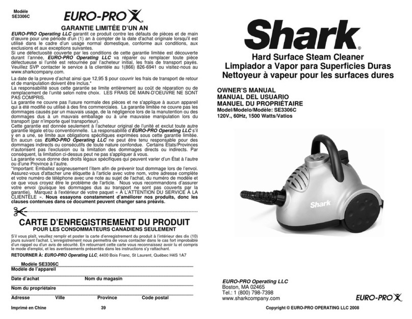 Shark se3306c User manual