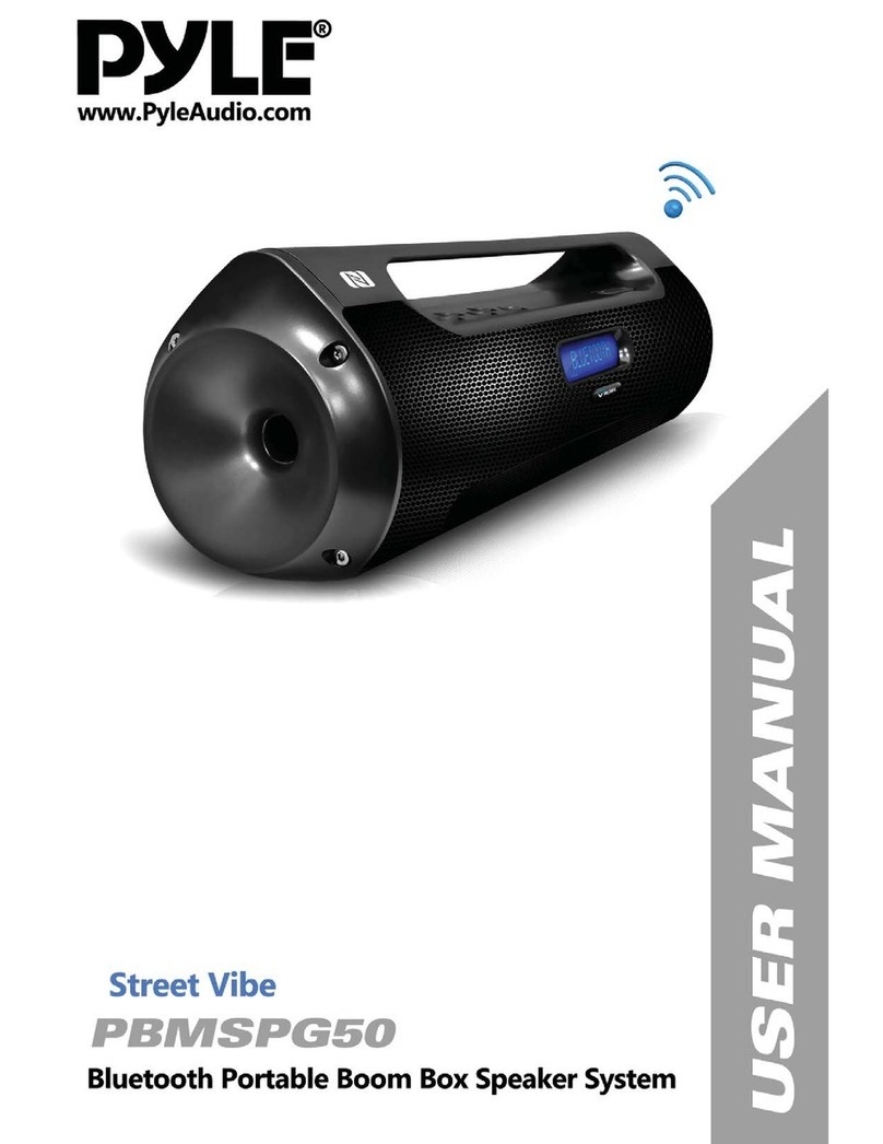 PYLE Audio PBMSPG50 User manual