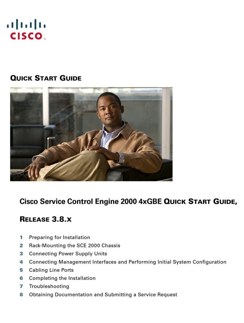 Cisco CE 2000 Platform SCE 2000 4xGBE quick start guide Cisco CE 2000 Platform SCE 2000 4xGBE quick start guide