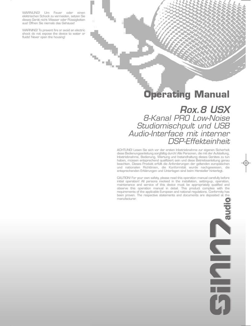 Sinn Rox.8 USX operating manual