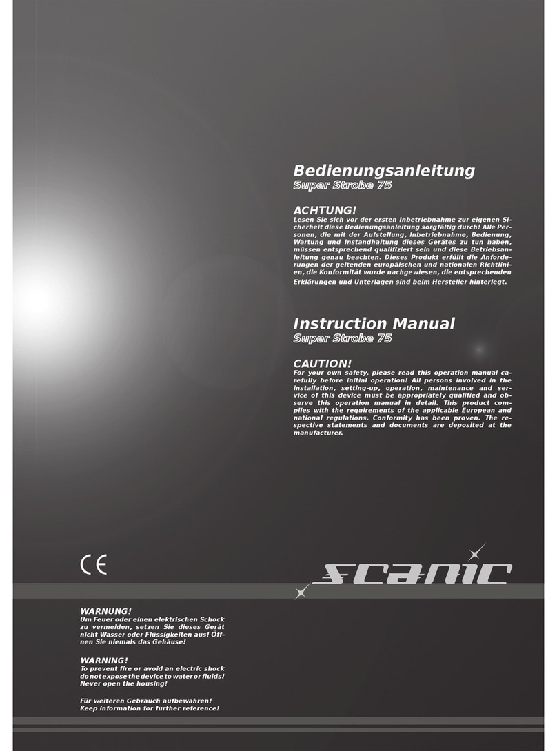 Scanic Super Strobe 75 instruction manual