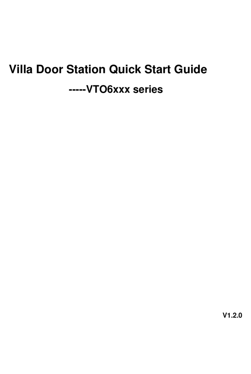 Dahua VTO6 series User manual