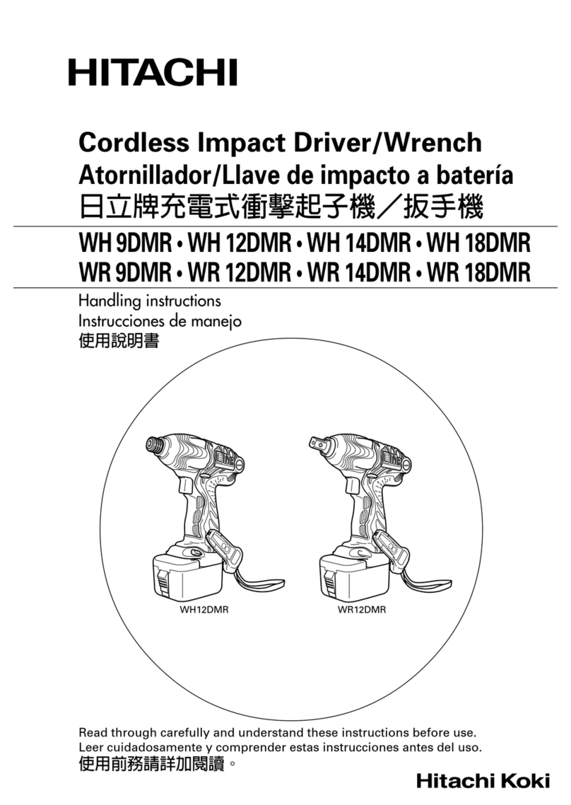 Hitachi WH 9DMR Handling instructions